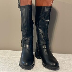 Black & Brown Women's Riding Style Boots